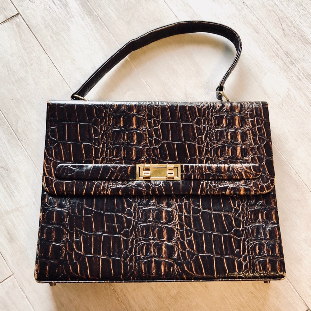 Alligator Skin Briefcase/handbag